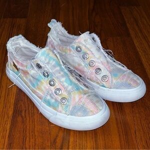 Blowfish Malibu Babydoll Tie Dye Youth Slip On Shoes Size 6